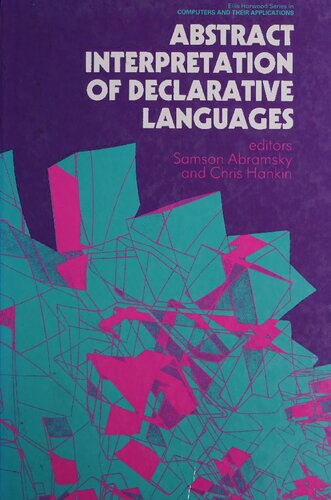 Abstract Interpretation of Declrative Languages