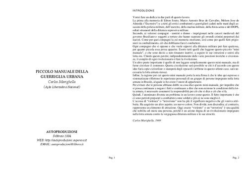 Piccolo manuale della guerriglia urbana