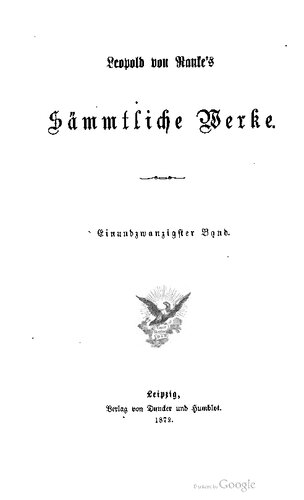 Englische Geschichte vornehmlich im siebzehnten Jahrhundert