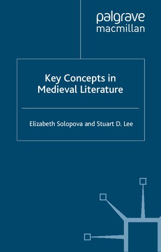 Key Concepts in Medieval Literature