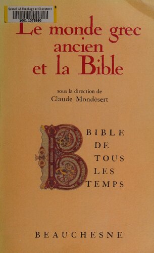 Le Monde Grec Ancien et la Bible