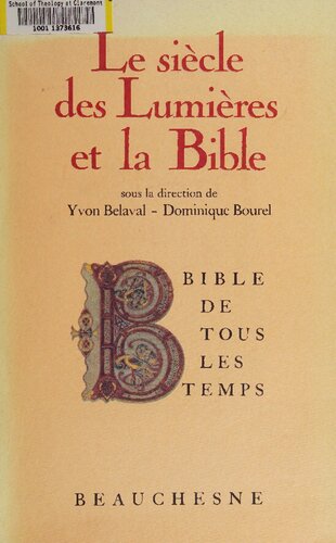 Le Siècle des Lumières et la Bible