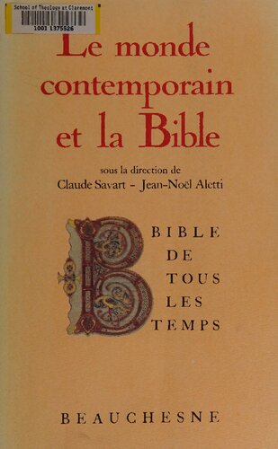 Le Monde contemporain et la Bible