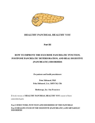Healthy pancreas, healthy you