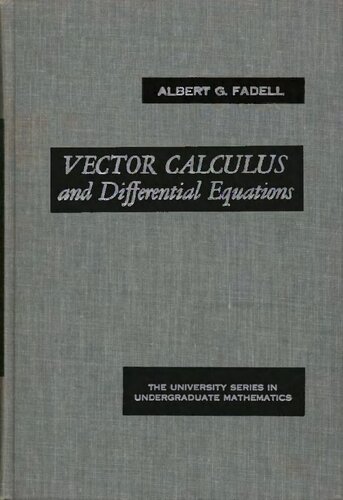 Vector Calculus and Differential Equations