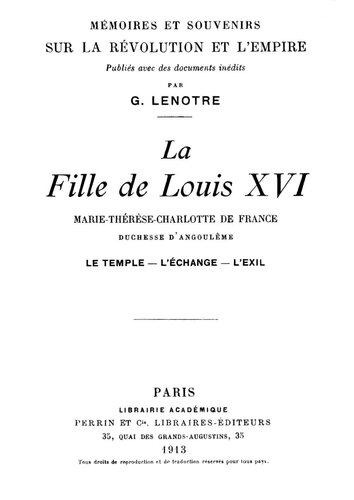 La fille de Louis XVI