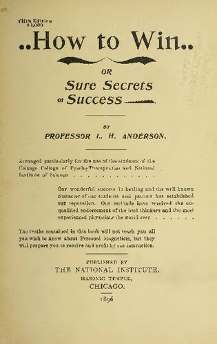 How to Win... or Sure Secrets of Success