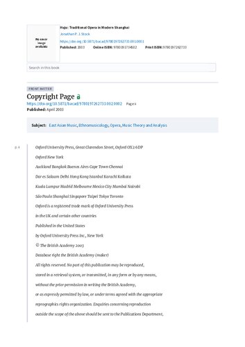 Huju: Traditional Opera in Modern Shanghai