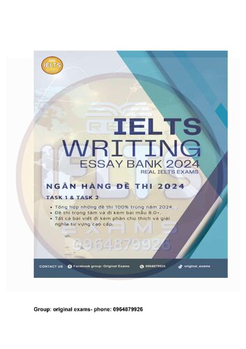 IELTS Writing Essay Bank 2024