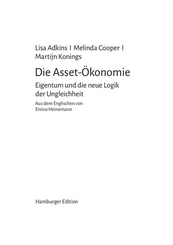Die Asset-Ökonomie. Eigentum und die neue Logik der Ungleichheit