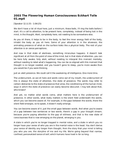 The Flowering of Human Consciousness: Everyone's Life Purpose