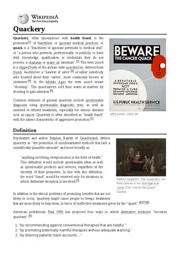 Quackery / Charlatanisme