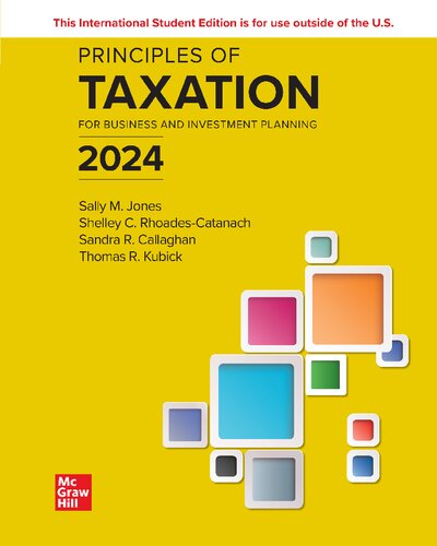 Principles of Taxation for Business and Investment Planning