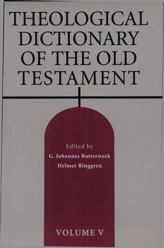Theological Dictionary of the Old Testament: v. 5