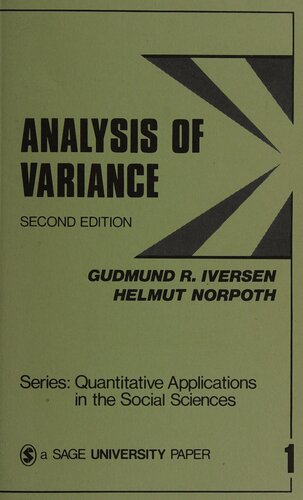 Analysis of Variance (Quantitative Applications in the Social Sciences)