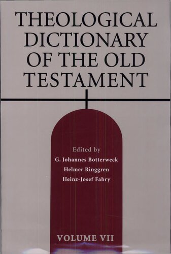 Theological Dictionary of the Old Testament: v. 7