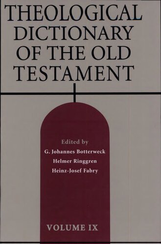 Theological Dictionary of the Old Testament, vol. 9.