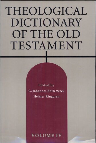 Theological Dictionary of the Old Testament: v. 4