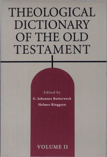 Theological Dictionary of the Old Testament, vol. 2.