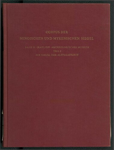 Corpus der minoischen und mykenischen Siegel
