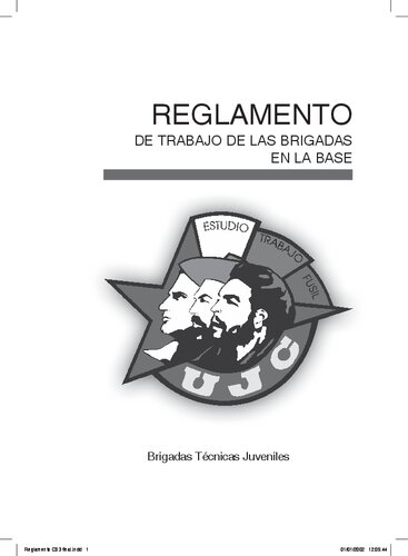 Reglamento de trabajo de las brigadas en la base. Brigadas Técnicas Juveniles