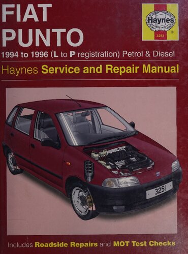 Haynes Fiat Punto 1994 to 1996 Service and Repair Manual
