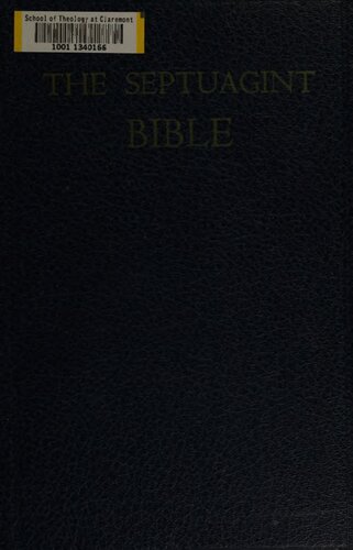 The Septuagint Bible: The Oldest Version of the Old Testament in the Translation of Charles Thomson