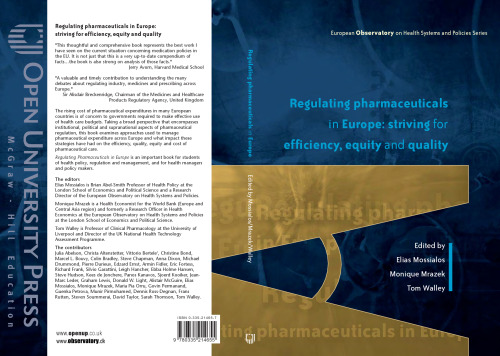 Regulating Pharmaceuticals in Europe (European Observatory on Health Systems and Policies)