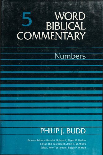 Word Biblical Commentary Vol. 5, Numbers (budd), 446pp