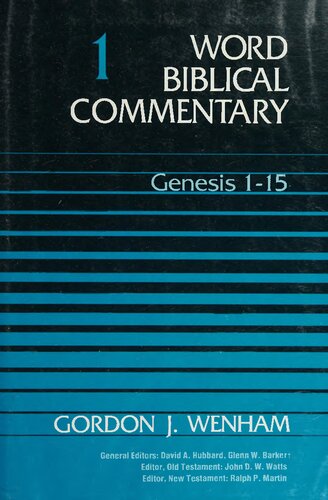 Word Biblical Commentary, Vol. 1: Genesis 1-15