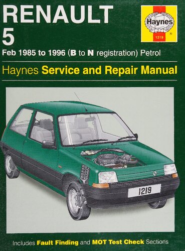 Haynes Renault 5 1985 to 1996 Service and repair Manual