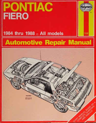Haynes Pontiac Fiero 1984 thru 1988 Automotive Repair Manual