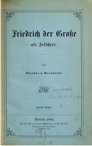 Friedrich der Große als Feldherr