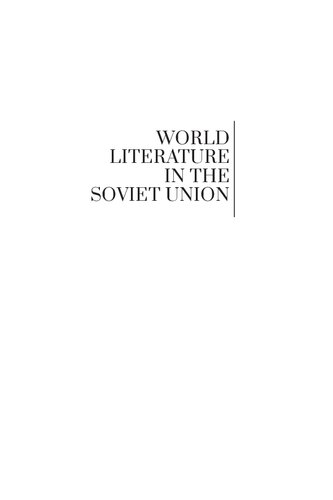 World Literature in the Soviet Union