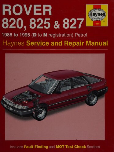 Haynes Rover 820, 825 & 827 Service and Repair Manual
