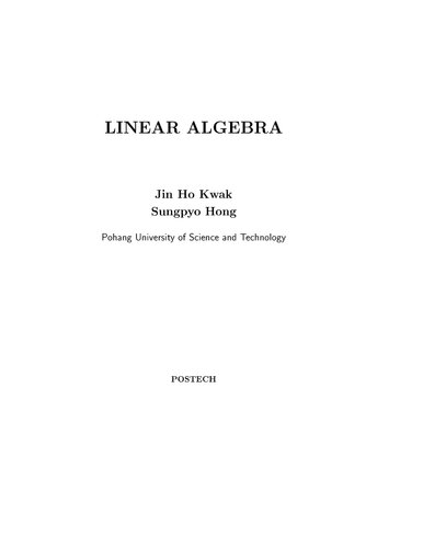 Linear Algebra