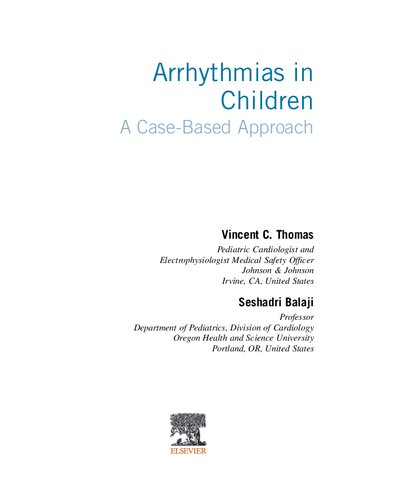 Arrhythmias in Children: A Case-Based Approach