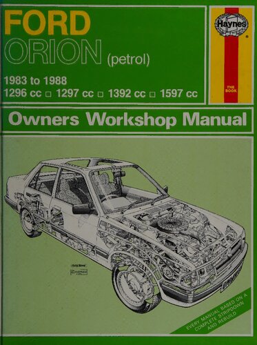 Haynes Ford Orion 1983 to 1988 Owners Workshop Manual