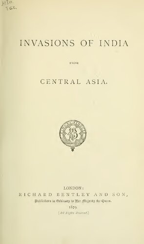 Invasions of India from Central Asia