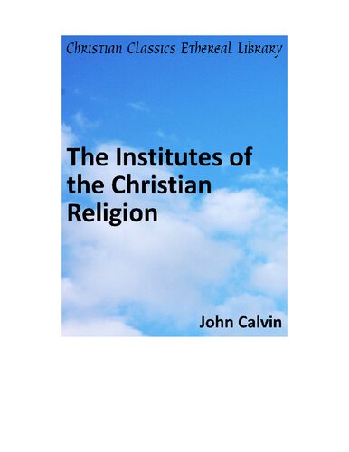 The Institutes of Christian Religion