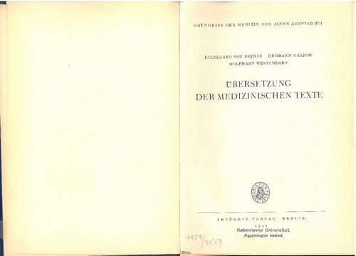 Übersetzung der medizinischen Texte