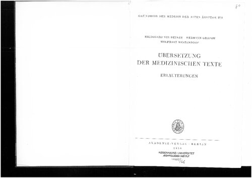 Übersetzung der medizinischen Texte