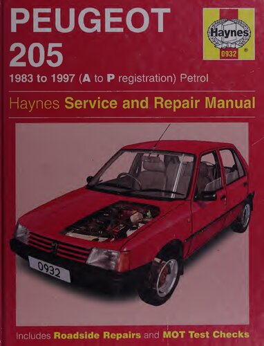 Haynes Peugeot 205 1983 to 1997 Service and Repair Manual