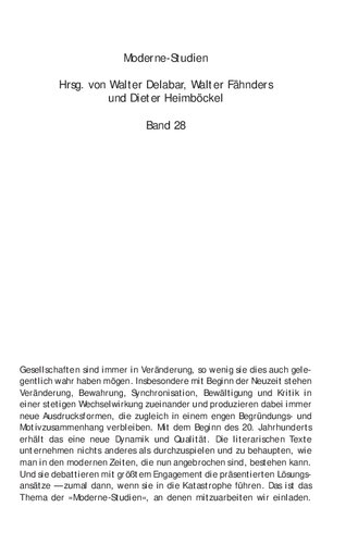 DDR-Literatur und die Avantgarden