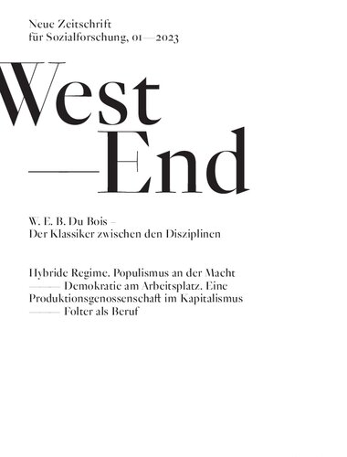 WestEnd. Neue Zeitschrift für Sozialforschung, 1/2023
