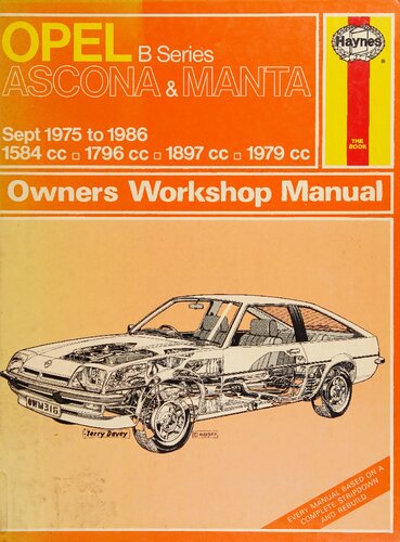 Haynes Opel Ascona & Manta 1975 to 1986 Owners Workshop Manual