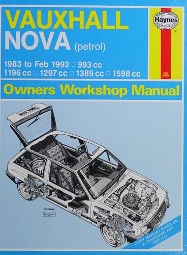 Haynes Vauxhall Nova 1983 to 1992 Owners Workshop Manual