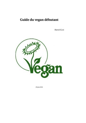 Guide du vegan débutant