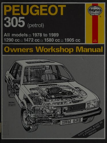 Haynes Peugeot 305 1978 to 1989 Owners Workshop Manual
