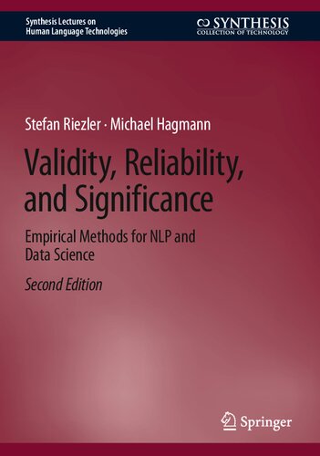Validity, Reliability, and Significance: Empirical Methods for NLP and Data Science (Synthesis Lectures on Human Language Technologies)